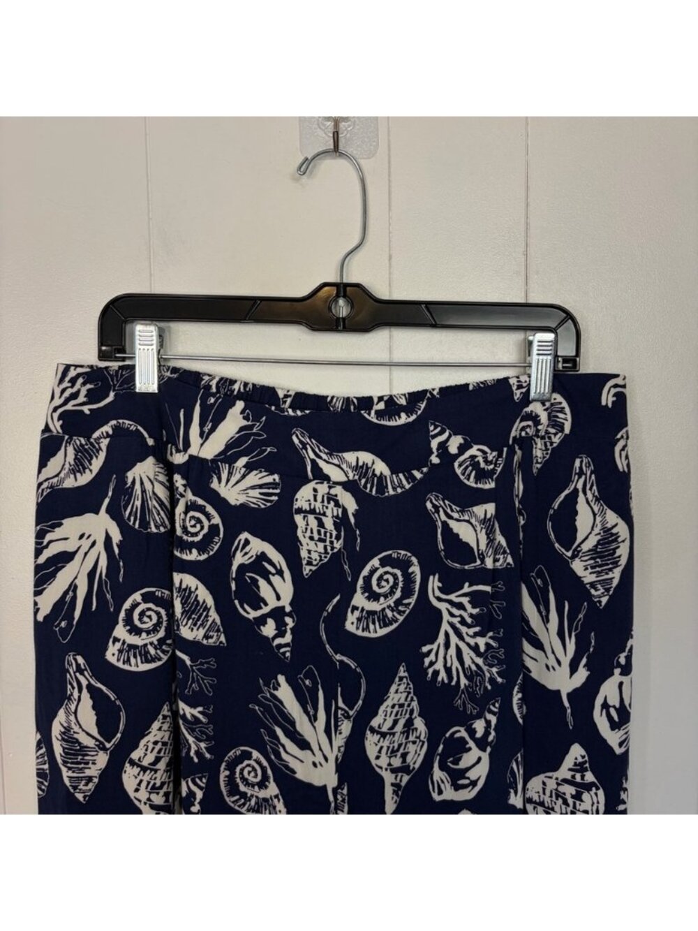 Venus Navy Blue Tropical Beach Joggers Pants Pull On Waist Elastic size 1X - Picture 4 of 13